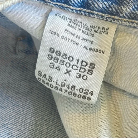 Vintage Wrangler Light Wash Straight Leg High Waist Jeans - Picture 4 of 8